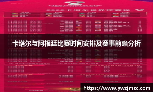 卡塔尔与阿根廷比赛时间安排及赛事前瞻分析